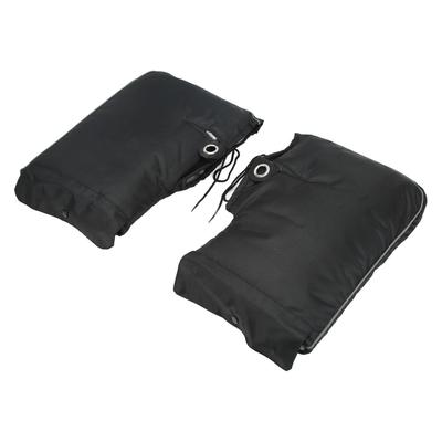 1 Paar Motorrad Lenkerhandschuhe Winddichte Fäustlinge Winter Warm Fahrer Lenkerabdeckungen Schwarz Großer Mund