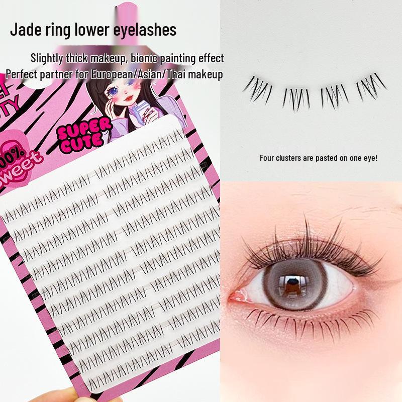 10-Row Autumn Leaf & Sunflower Faux Eyelashes - Flat, Glue-Free