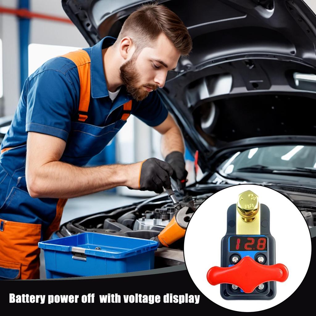Car Battery Power Off 12V-24V Digital Display Power Isolator Automobile Battery Isolator Shut For Long-Term Parking Frequent