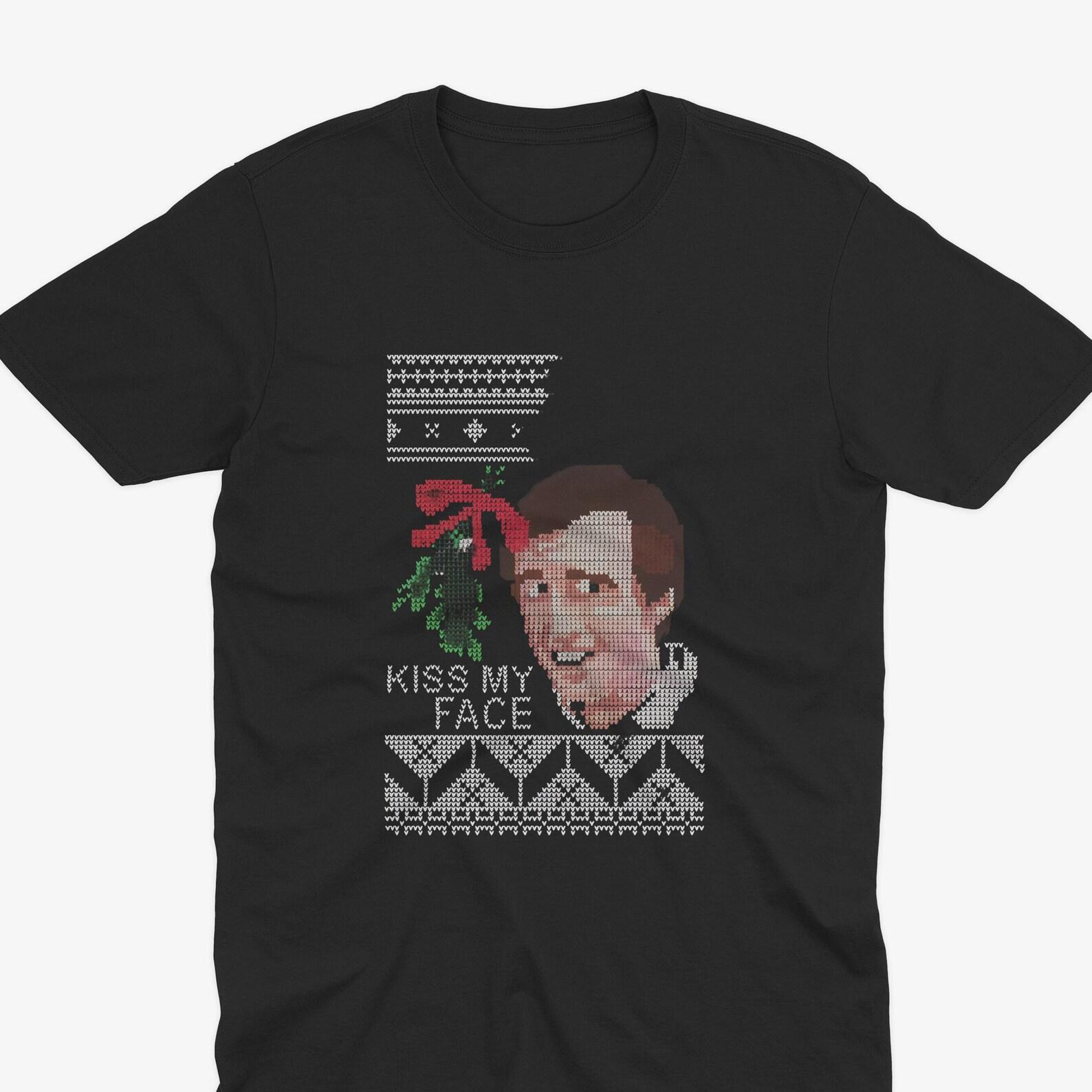 Christmas Alan Partridge Kiss My Face T-Shirt - Alan Partridge T-Shirt, Funny Retro tv Show Shirt, Alan Partridge Quote, Alan Partridge Art XL