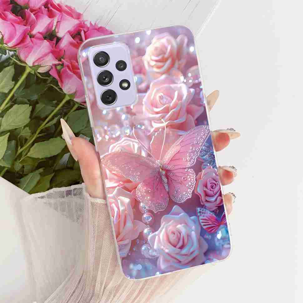 Für Samsung A72 Hülle SM-A725F Fundas Weiches Silikon Luxuriöse Bemalte Abdeckung Hüllen Für Samsung Galaxy A72 Gehäuse Bumper