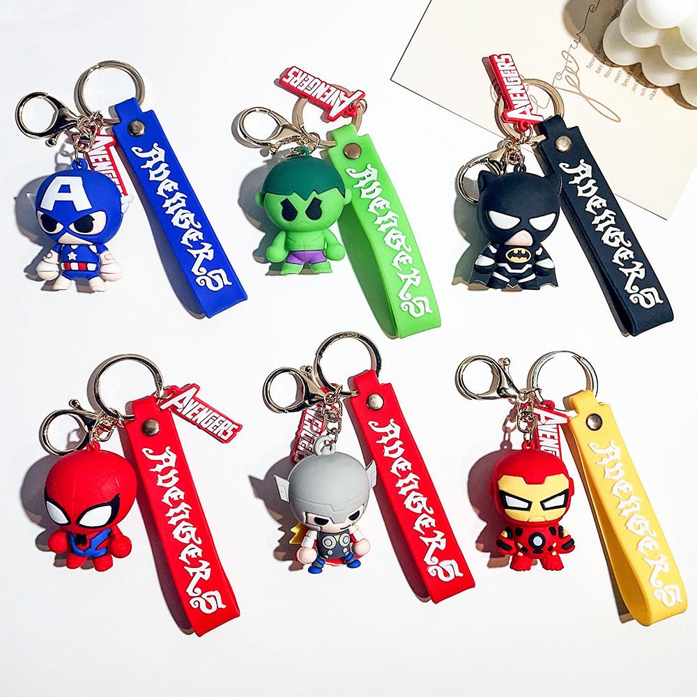 Cute Marvel Avengers Keychain Plastic Figurine Keyring Perfect Gift Idea