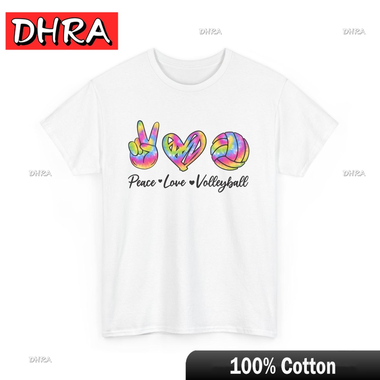 

Volleyball Shirt, Peace Love Volleyball Sport Lover Volleyball Fan Tie Dye Shirt Classic Minimalist Cute Tee Shirt Trippy Hip S разноцветный