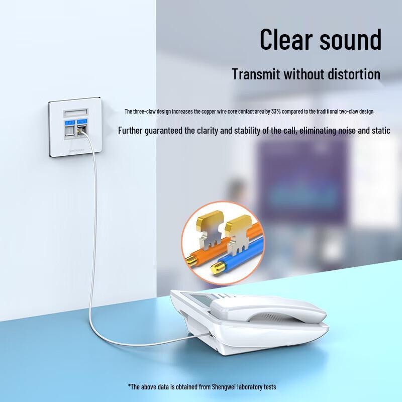 Shengwei RJ11 6P2C Telefon-Kristallkopf-Stecker