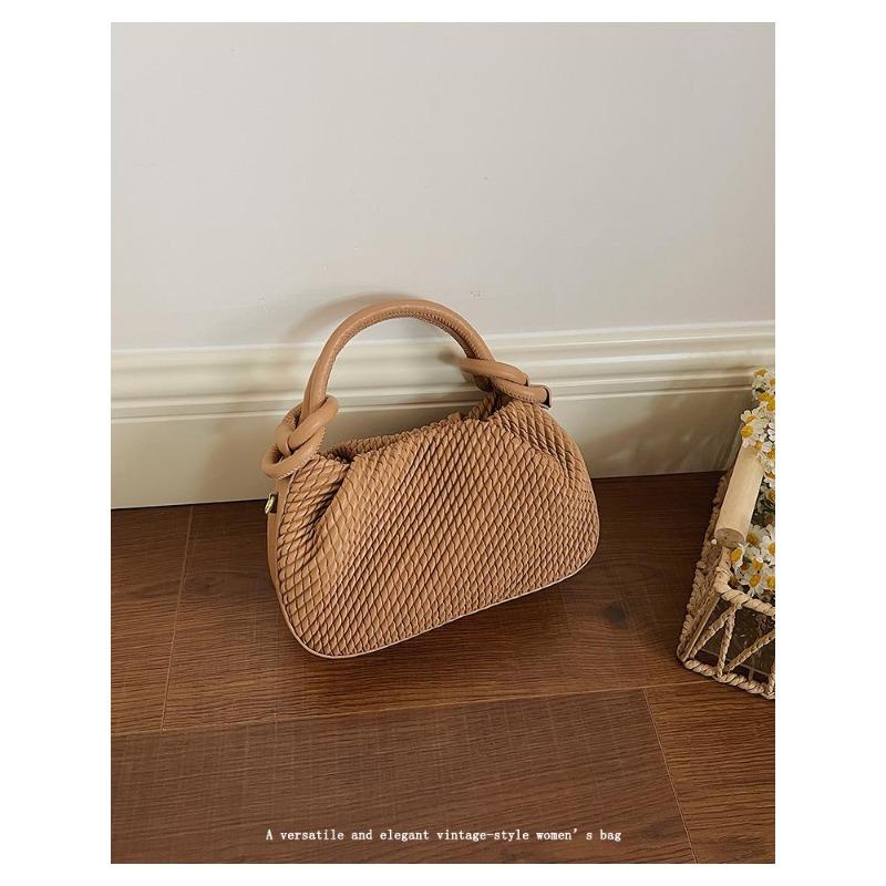 Ručně pletená taška, Vědro taška, Crossbody taška pod paži, Ramenní taška pro dojíždění, Velkokapacitní crossbody taška
