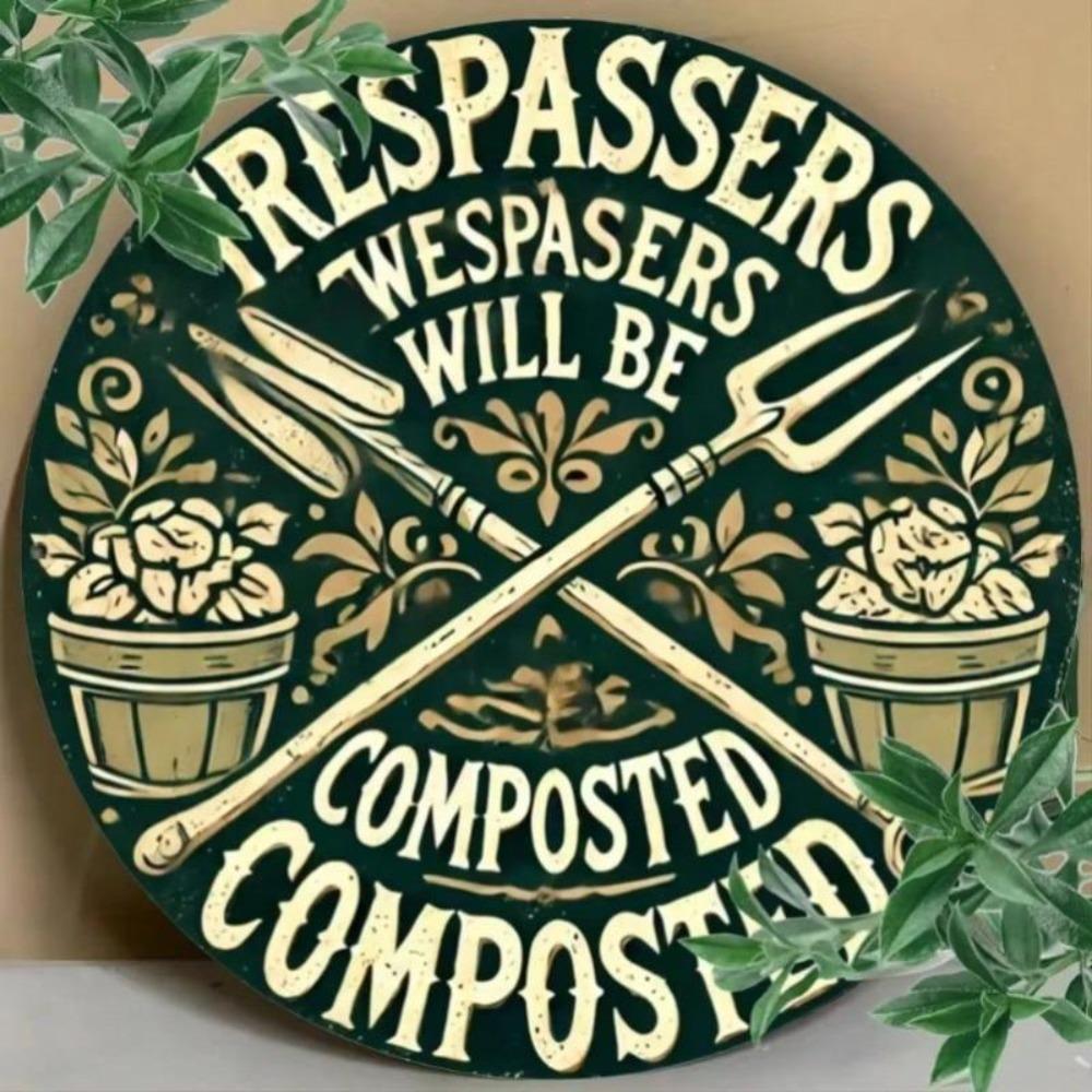 Round Chaser Metal Wall Art Vintage Iron Sign for Bar Cafe Club Room Decor
