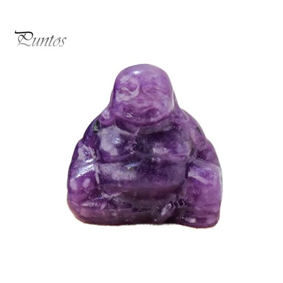 Carving Buddha Figurine Natural Stone Positive Healing Energy Colorful Hand-carved Decorative Sculpture Laughing Statue Desktop Decoration Birthday