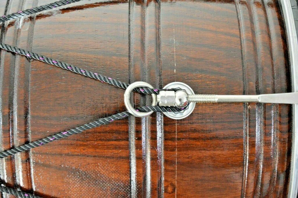 Folk Musical Instrument Punjabi Bhangra Dhol in Rosewood Sheesham with Bag – Traditional Indian Wedding Drum
