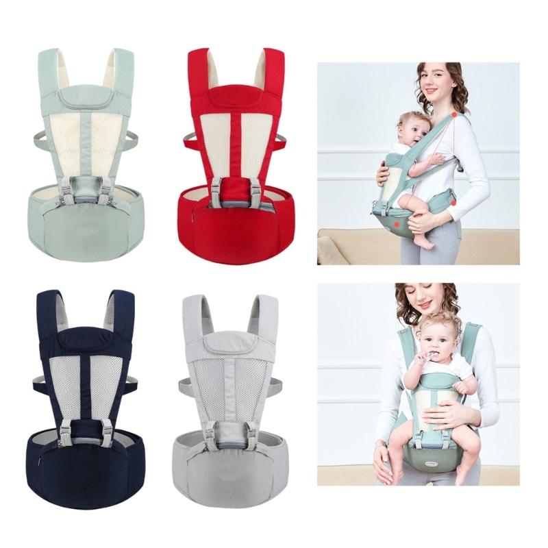 Breathable Infant Carrying Device Convertible Front Facing Position Secure Buckles Wide Shoulder Straps for 0-3 Years