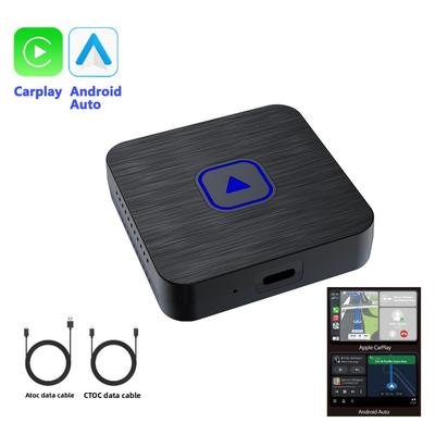 CarPlay Kutusu Kablosuz Adaptör Kablolu Kablosuz Android Auto 2'si 1 Arada Hızlı ve Stabil Bağlantı