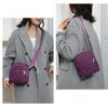 Nuova Borsa Tote Casual con Zip in Tela a Tracolla Borsa Shopping Carina per Signore Donne Borse a Spalla in Velluto a Coste Borse a Mano in Tessuto a Righe