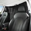 2/4Pcs Light Blocking Car Privacy Partition Curtain Black Seat Divider Curtain  Outdoor