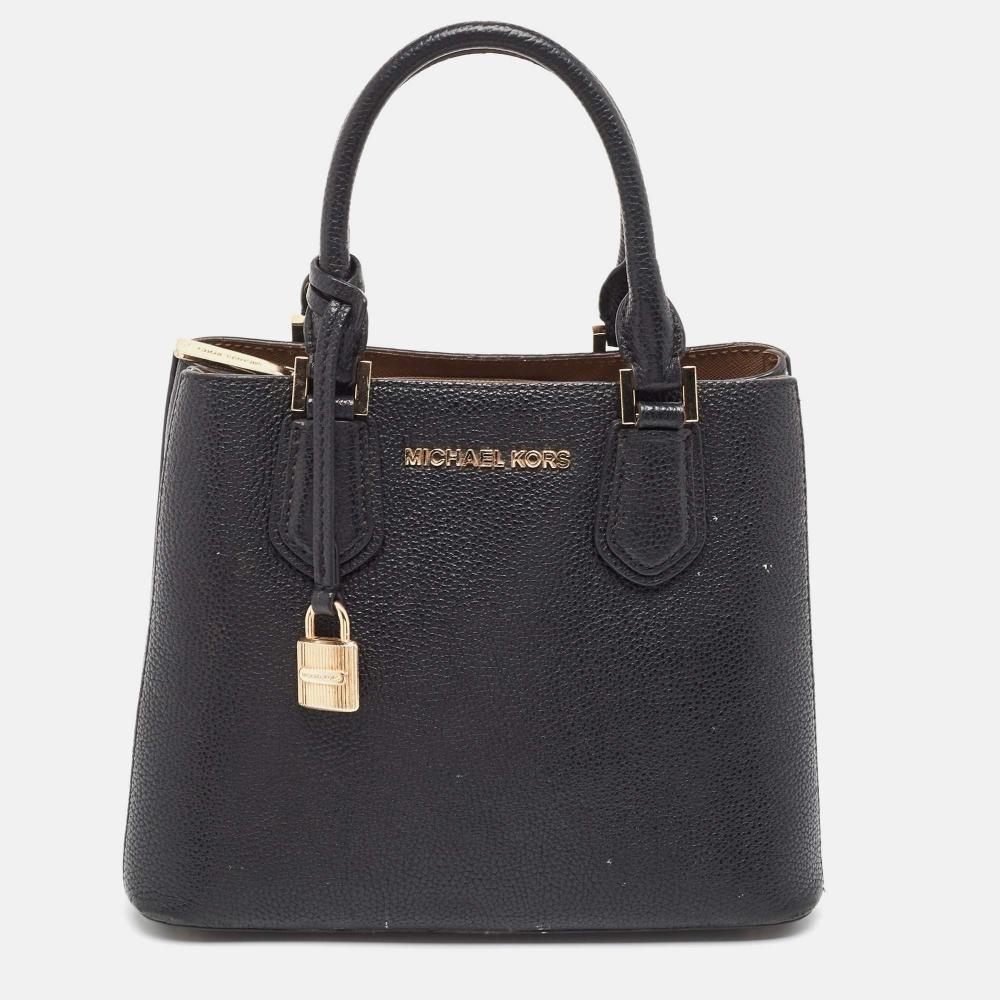 

Кожаная сумка-тоут Michael Kors Adele черный