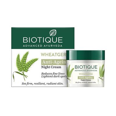 Noční krém na obličej s pšeničnými klíčky (50 g), Noční krém Bio Wheatgerm,