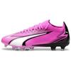 Puma Ultra Match Low AG FG Soccer Shoes Unisex Soccer Shoes Pink White 107754-01