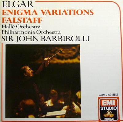 CD SIR EDWARD ELGAR, SIR JOHN BARBIROL - Enigma-Variationen, Falstaff CDM7691852 EMI, Angel Aufnahme 1988 Japan Klassik Gebraucht