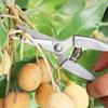 Stainless Steel Fruit Picking Pruning Shears, Gardening Shears, Serrated Zinc Alloy Grip Pruning Shears with Thick Branches