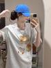 Women's American Retro Pure Cotton Oversized T-shirt - Summer 2025 Niche Design