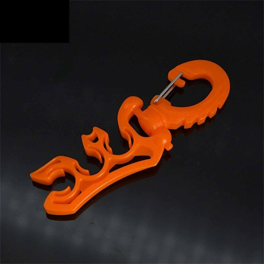 Submersible Secondary Head Clamp – Fixed  Low-Pressure Pipe Clamp, Hose Hook for Quick-Breathing Regulator