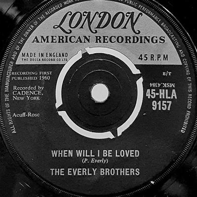 Disco de 7 pulgadas EVERLY BROTHERS - When Will I Be Loved 45HLK9157 London Records, 1960 UK Rock Usado