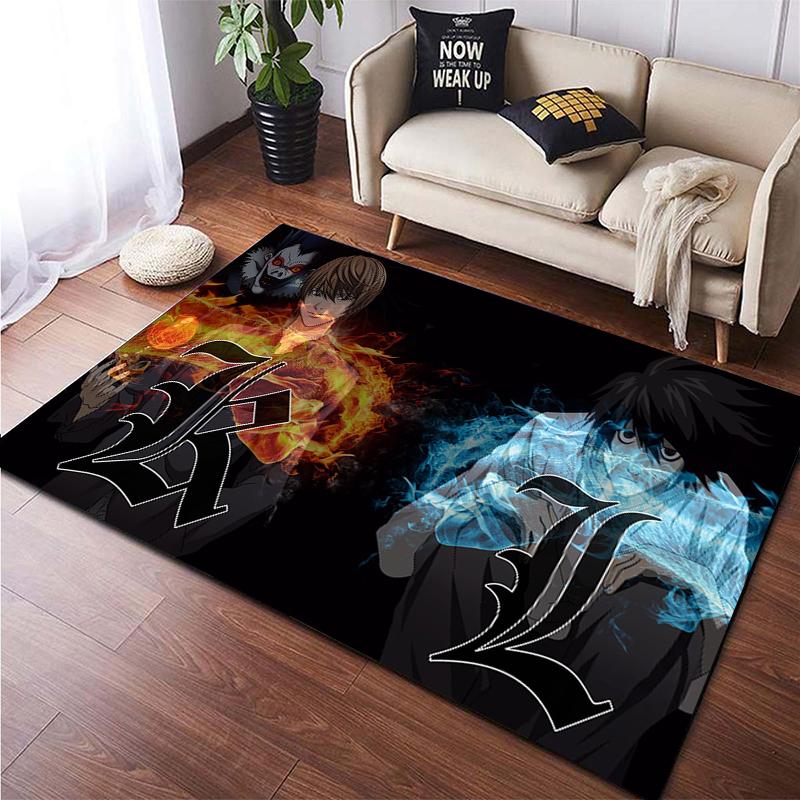 Death Note Gebied Tapijt Grote Tapijt Tapijt Voor Woonkamer Kid Slaapkamer Decoratie Kinderen Spelen Floor Mat Comic Anti-Slip