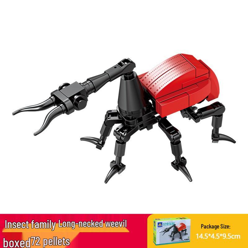 Kai Zhi Compatible Lego Insect Toy: Mantis Model Building Blocks for Kids, Educational Animal Jigsaw Puzzle Gift