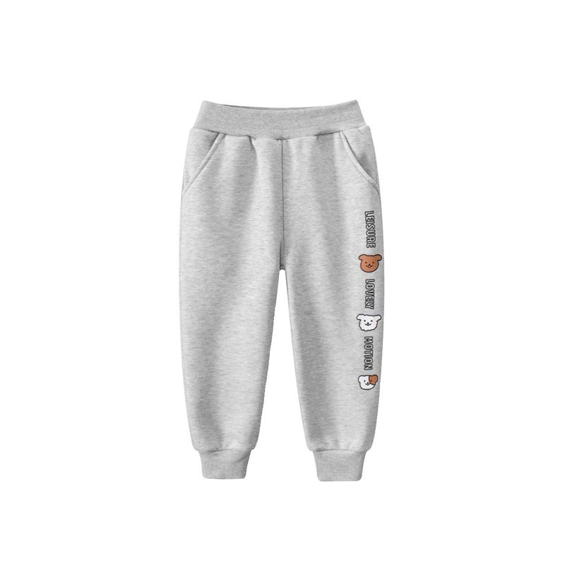 Brand Children's Clothing Export Original Children's Pants 2026 Autumn and Winter New Style Girls' Sports Pants Cartoon Fleece-Lined Long Pants
