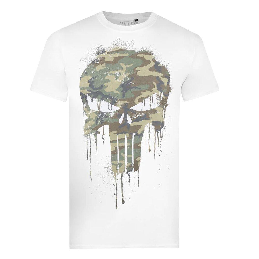 The Punisher Mens Camo Logo T-Shirt