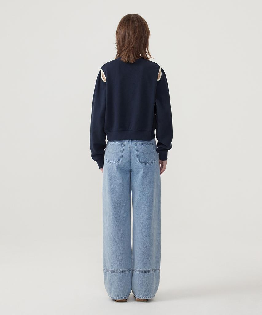 COVERNAT WOMAN Wide Denim Pants Light Blue