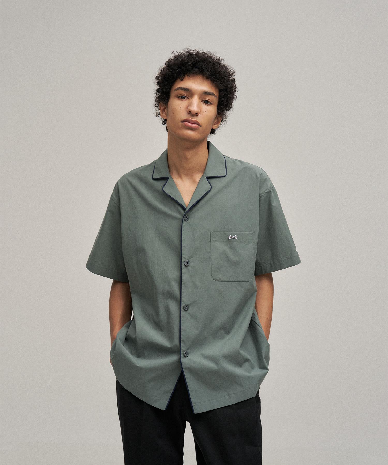 Le Tigre Tencel Pajamas Shirt (Slate Gray) Slate Gray/L