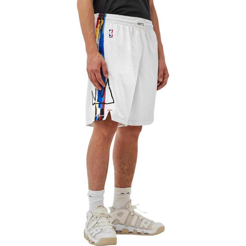Nike Brooklyn Nets Basketball Shorts Men's White DO9649-100