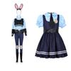 Neues Damen Mädchen Crazy Animal Judy Hopps Halloween Cosplay Kostüm Für Kinder Stadt Kaninchen Polizist Zoo Kostüm Faschingskostüm
