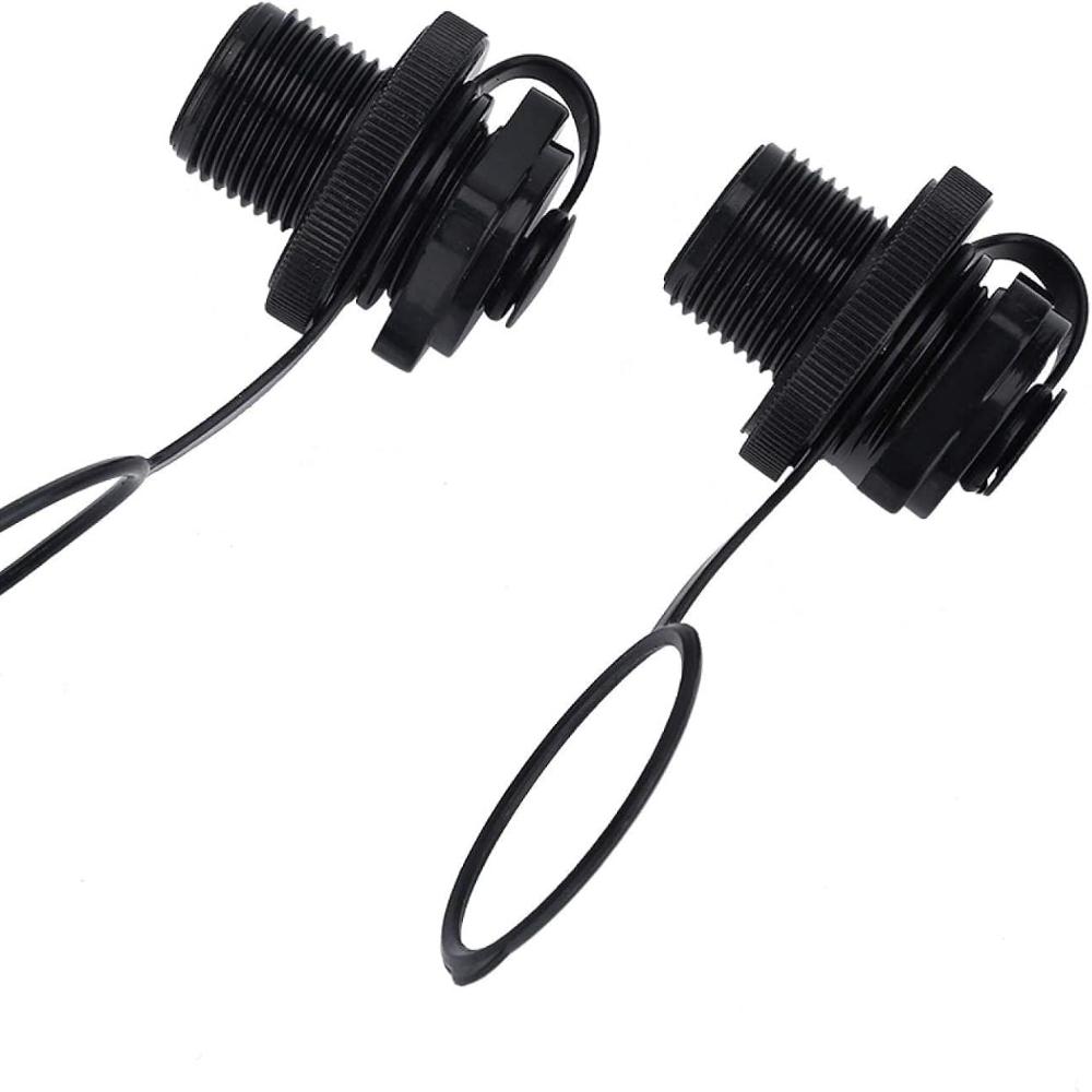 2 ks Nafukovací ventil pro člun, Spirálový vzduchový uzávěr pro kajak, raft, vzduchovou matraci - Náhradní šroubový Boston ventil pro gumový člun, bazénové vzduchové matrace