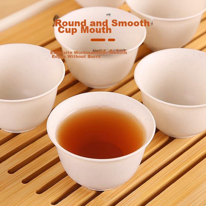 Xingfang Disposable Tea Cups, Kung Fu Tea Cups, 60ml, High-Quality Heat-Resistant Tea Cups for Brewing And Drinking Tea, 200 Pieces