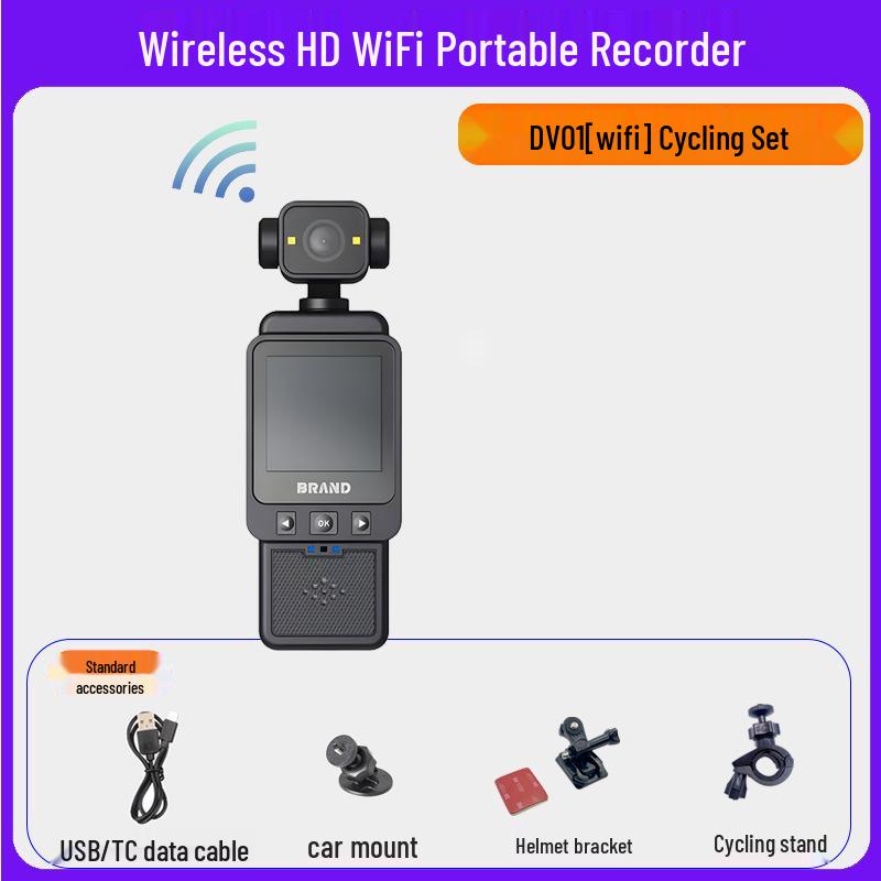 HD Infrared Pocket Camera: Action, Meeting & Law Enforcement Recorder with Screen & Back Clip