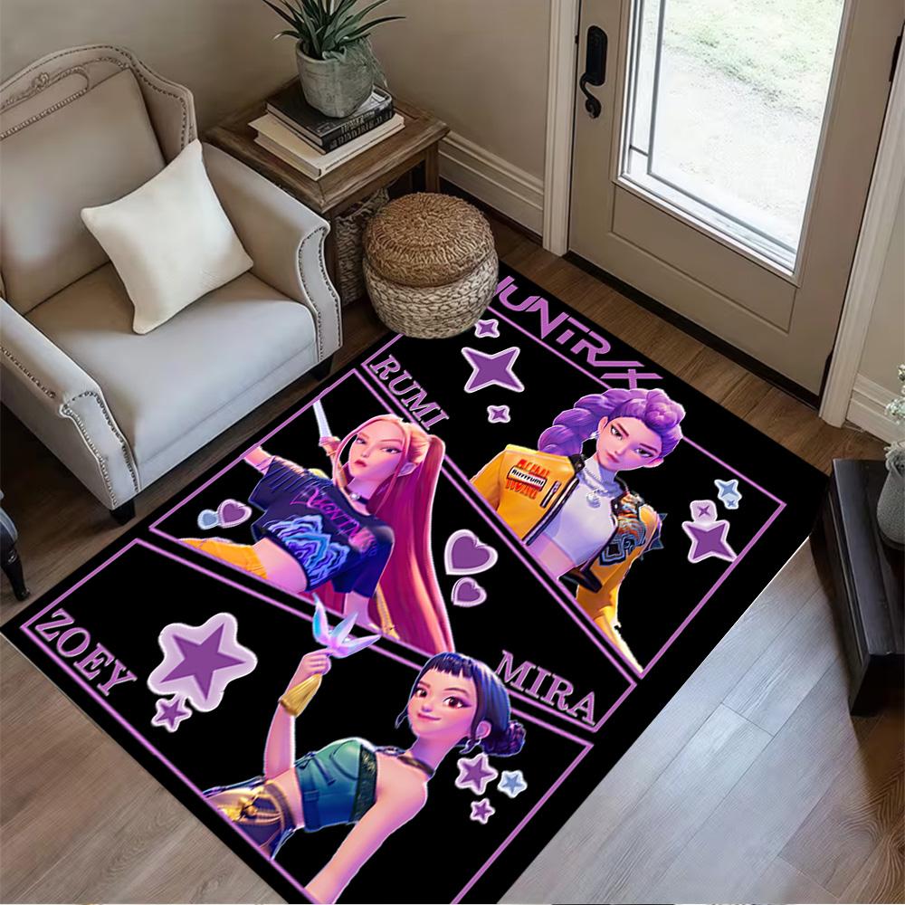 Galaxy Fashion Stars Carpet Suitable for Bedrooms Game Room Playrooms Entryway Anti-slip Rug Anime Office Decor Spiritual Gift