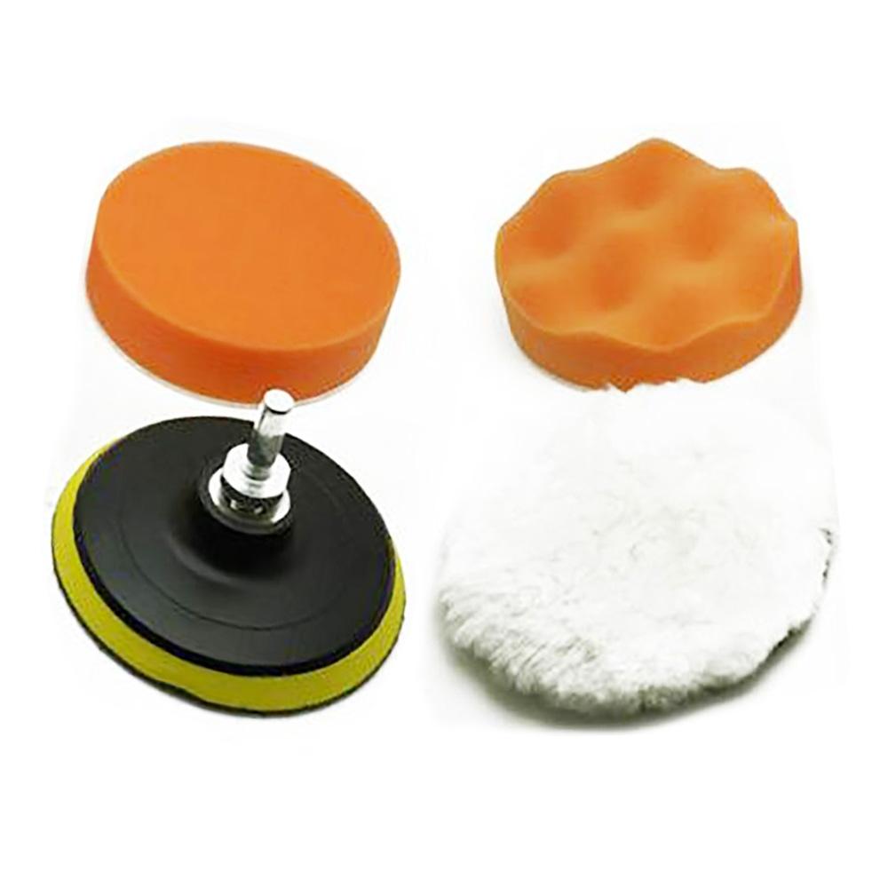 Sponge Set Buffing pad Kit Drill Car 1 Set Automotive Care Supplies 4''