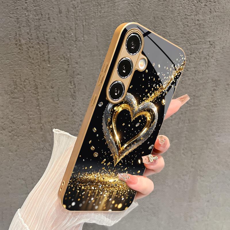 Glitzerndes Gold Glitzerndes Gehäuse 2D S26 S25 S24 S23 S22 S21 S20 A56 A36 A16