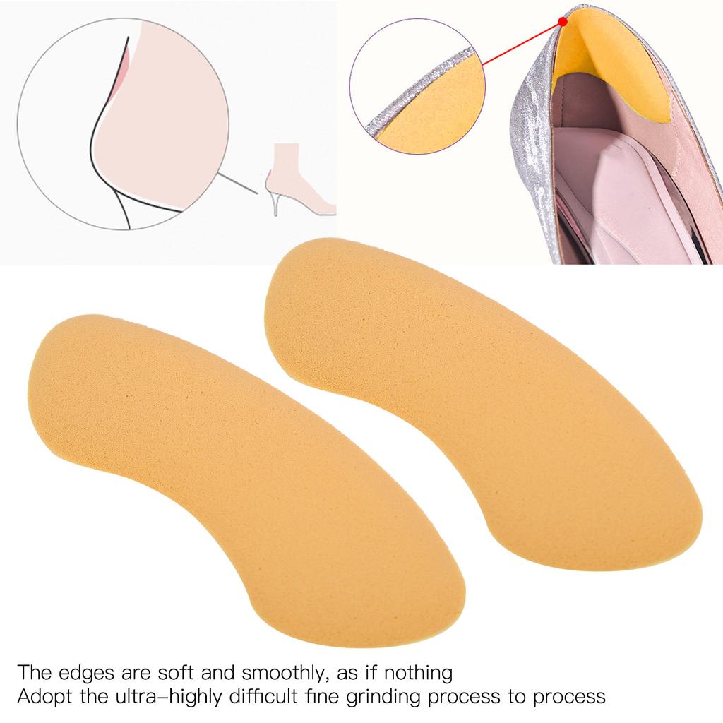 1Pair Heel Cushion Soft Shoe Pads SelfAdhesive High Heel Protector Liners Inserts(Gray )
