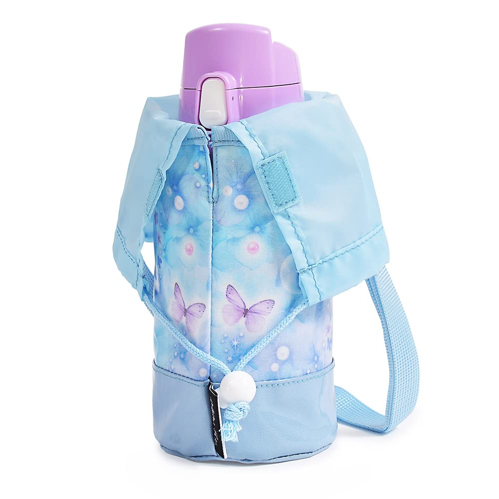 

COLORFUL CANDY STYLE Water Bottle Cover for Girls and Case Shoulder Moonlight Butterfly N7321600 Kids, Holder, Strap, Design, Small,