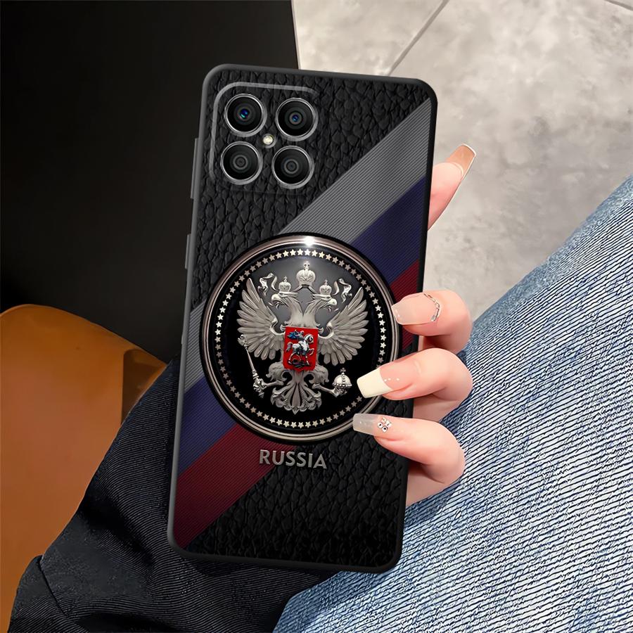 Case for Honor 90 Lite 70 8X X9c X8 X9 X9a X7 X7a Soft Back Phone Cover Russia Russian Flags