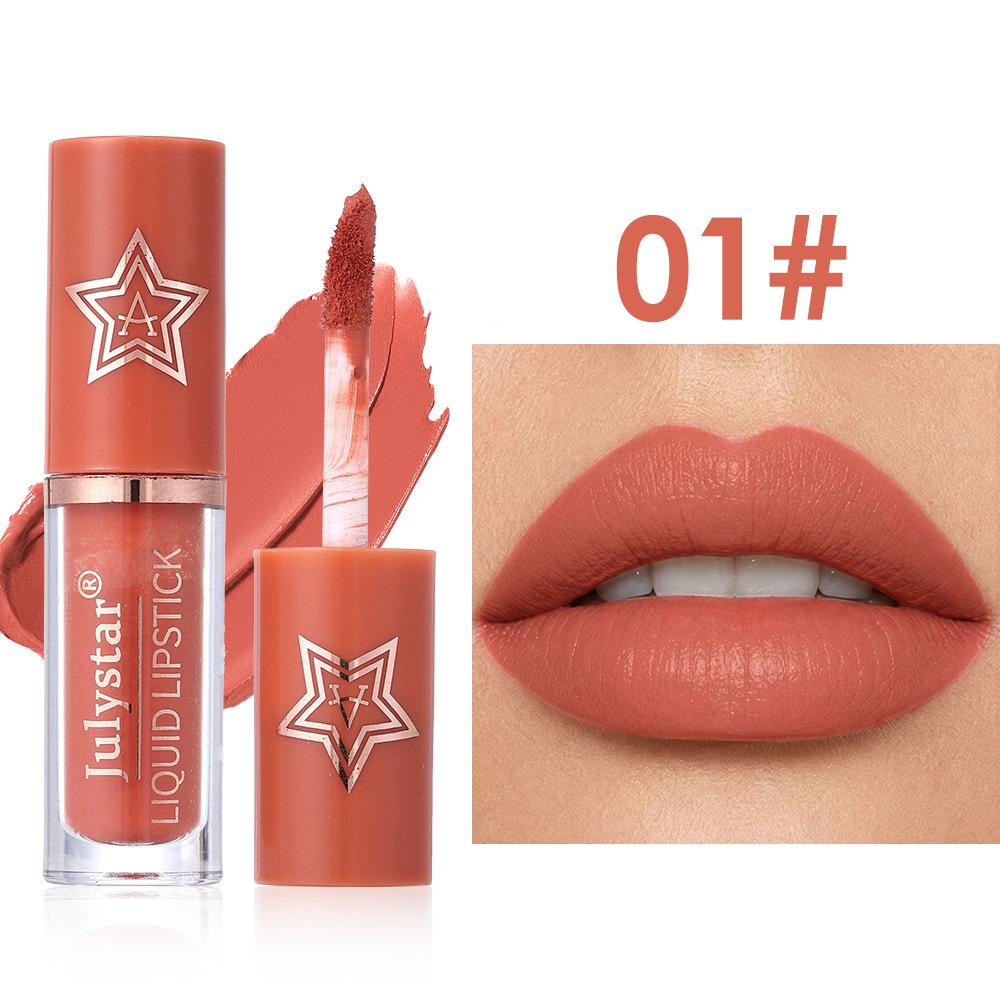 Makeup Natural Three Dimensional Matte Star Lip Gloss Moisturizing Long Lasting Non Fading Non Sticking Cup Pearlescent Lipstick