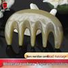 Hemei Natural Horn Comb for Ladies - Scalp Massage & Pointed Tail Design
