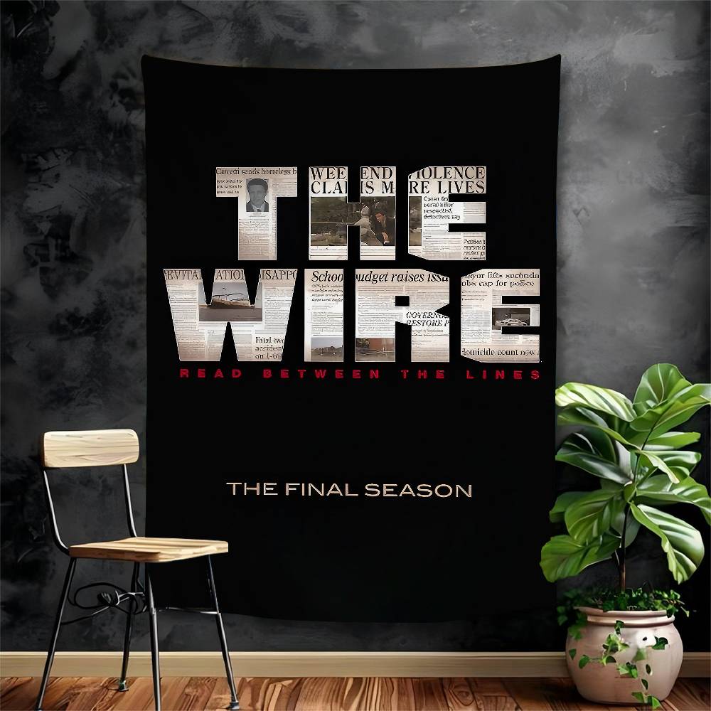 

The Wire Movie Chart Tapestry Home Decoration Hippie Bohemian Decoration Divination Wall Hanging Home Decor 74x94cm(29x37in)