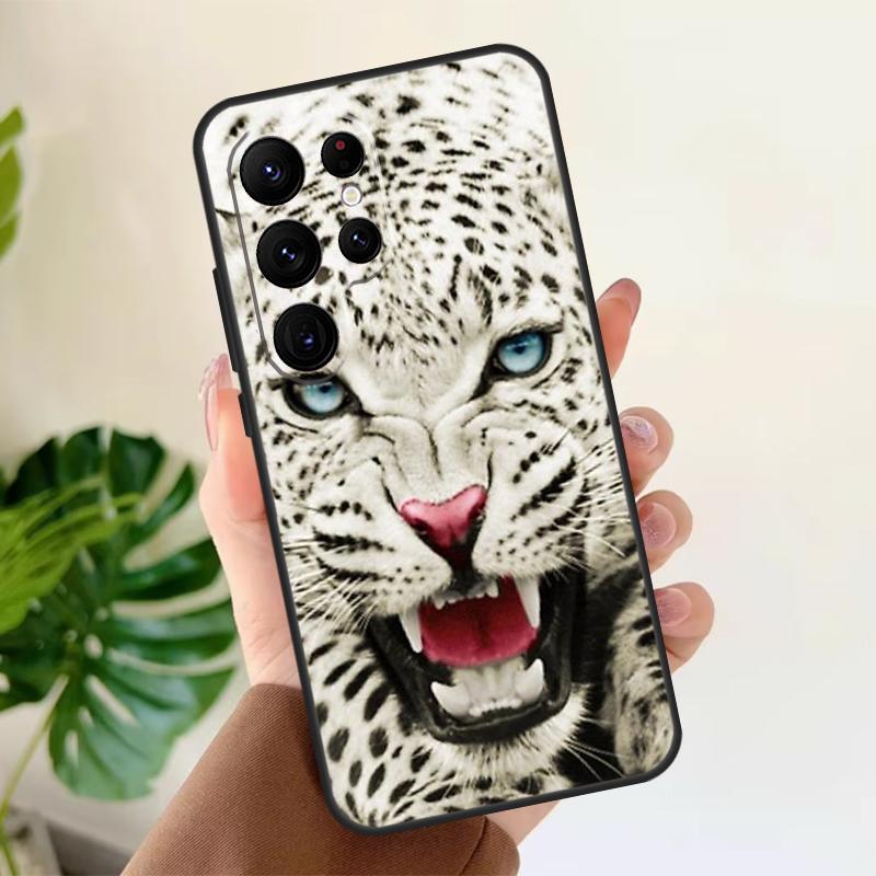 Animal Lion Tiger Soft Case For Samsung Galaxy S21 S22 S23 S24 S25 Ultra S9 S10 Plus S20 FE S24 FE Phone Cover