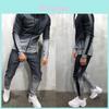 Versatile Mens 2pc Tracksuit Set With Plain Design And Comfortable Zip Pockets