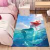 3D Printing Little Mermaid Ariel Princess Cartoon Carpet!Lving Room Bed Mat,Non-slip Durable Rug,Modern Simple Style Great Gift