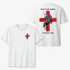 Koszulka Dzień Świętego Jerzego Dumny, że jest Anglikiem Krzyż Czerwony Rycerz Flaga T-shirt Mężczyźni i Kobiety