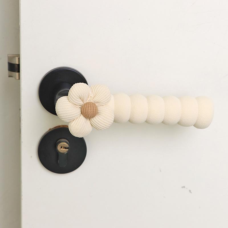 1 small fancy door handle cover to effectively prevent damage to walls and door locks, anti-static pull gloves