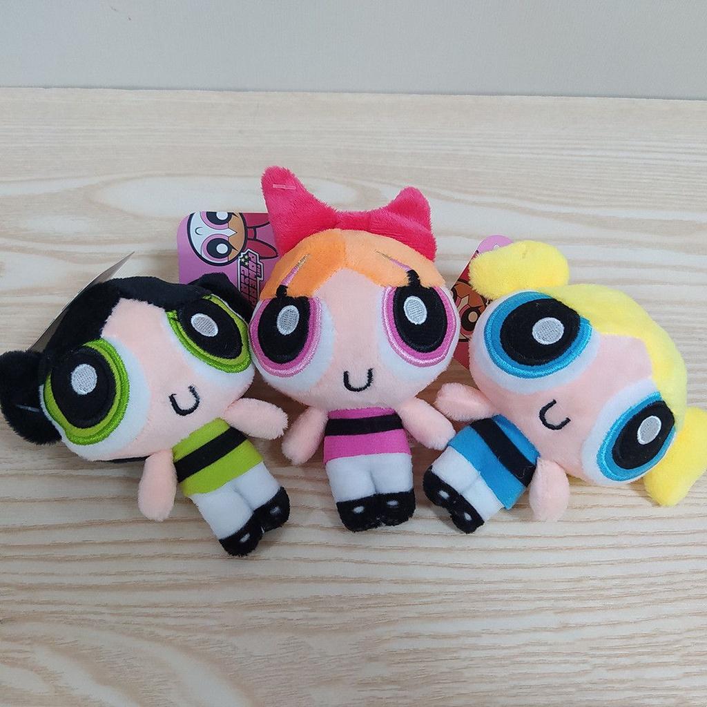 Set di Ciondoli Zaino Bambole Peluche Powerpuff Girls Giocattoli Morbidi Adorabili Per Bambini E Fan